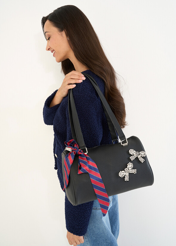 Bauletto Bowlbag A stampa cervo NERO Donna null