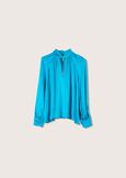 Chiara 100% viscose blouse BLUE COLONIAL Woman image number 5