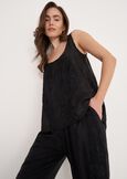 Top Tais Con Ricamo NERO BLACK Donna immagine n. 1