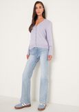 Cardigan Carl con scollo a V CELESTE POLVEREVIOLA LAVANDA Donna immagine n. 4