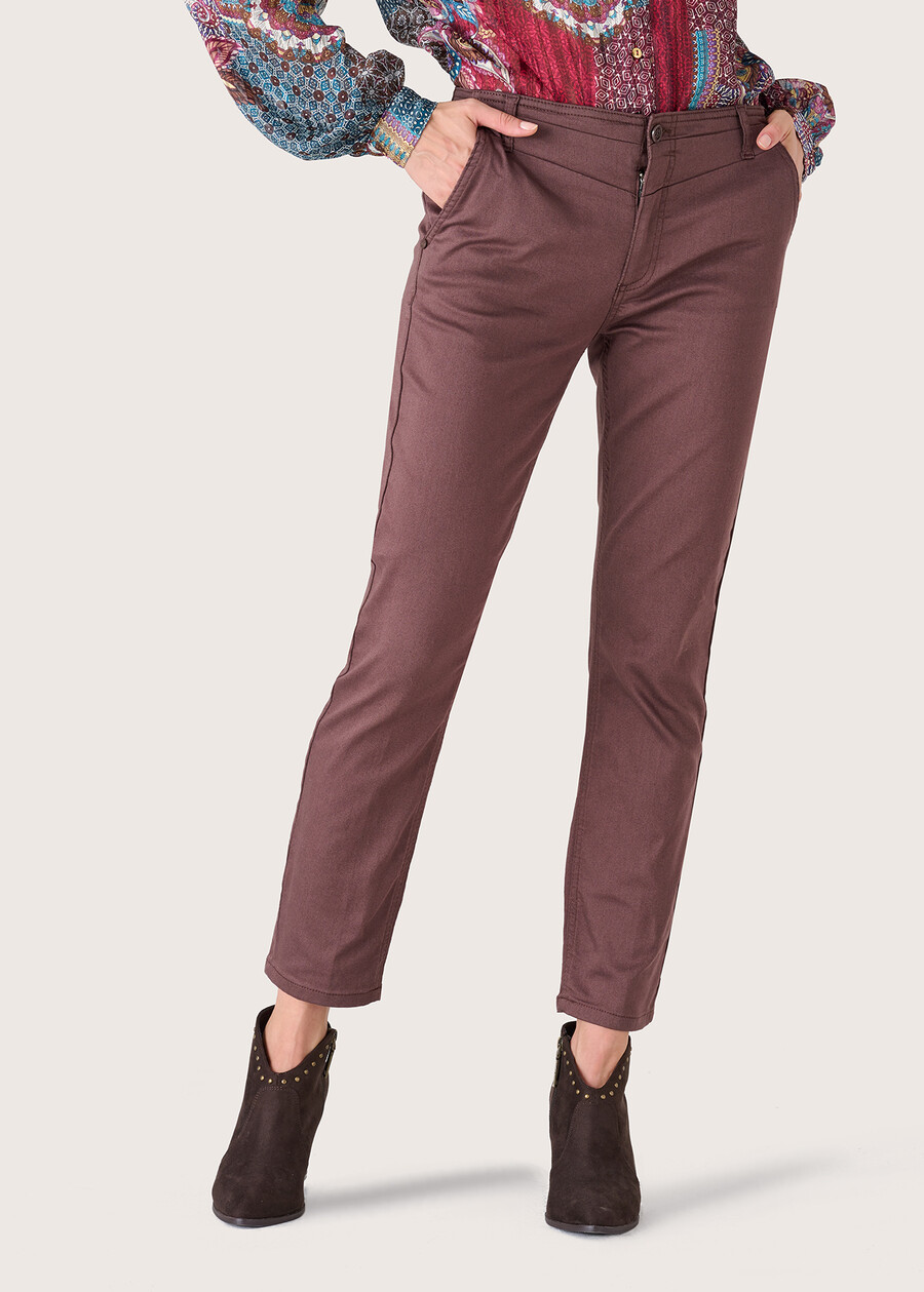 Dominik skinny trousers MARRONE CASTAGNA Woman , image number 2