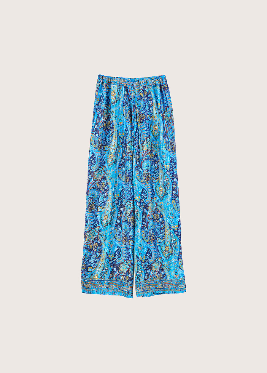Plinia patterned trousers BLU FRENCH Woman , image number 6