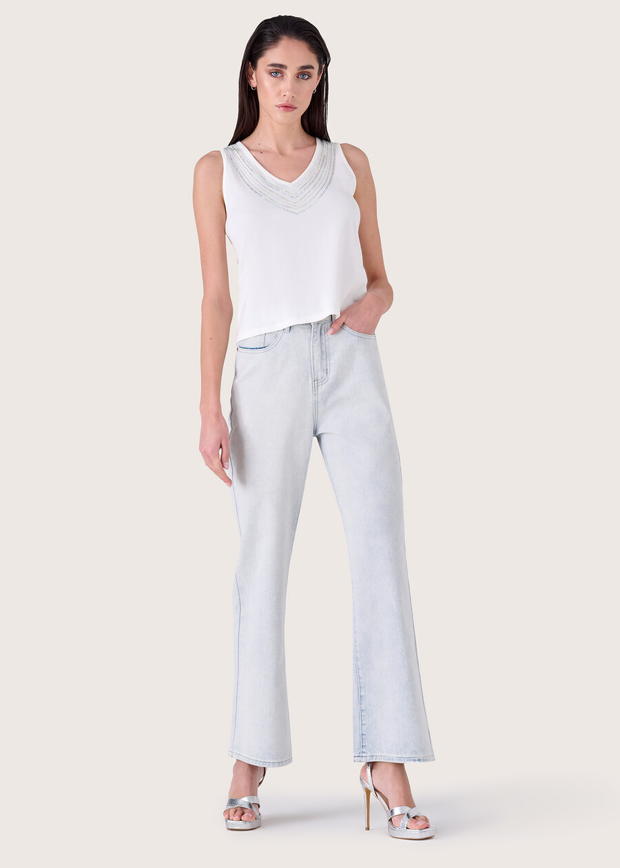 Daniel faded effect trousers BIANCO Woman , image number 1