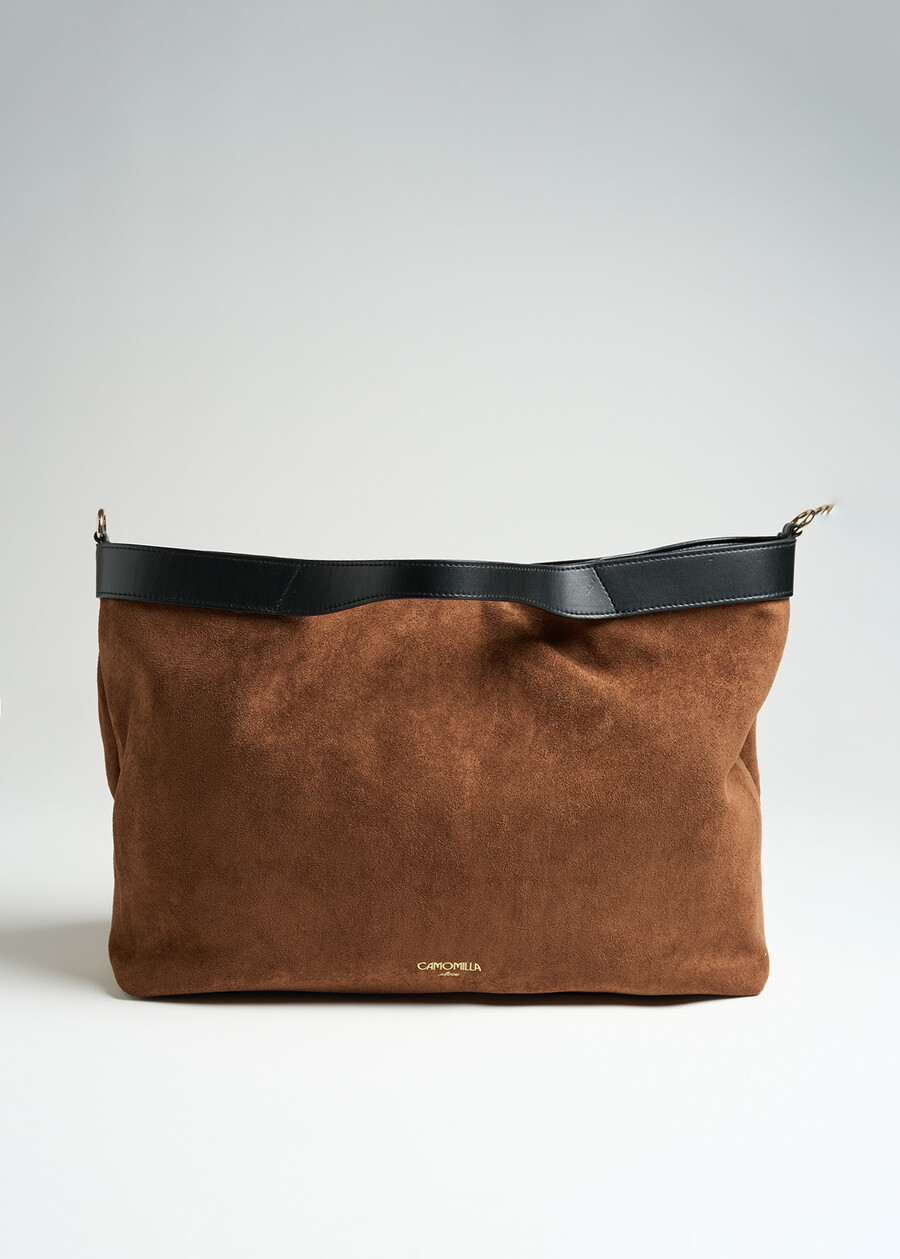 Blackey faux-suede shopping bag MARRONE CARAMELLO Woman , image number 2