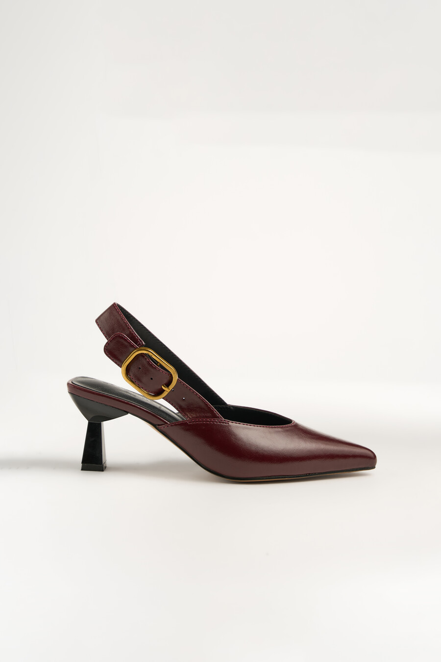 Slingback Smeralda con maxi fibbia ROSSO BORDEAUX Donna , immagine n. 5