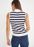 Top Trilly in filo di viscosa BIANCO WHITE Donna immagine n. 3