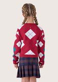 Monkey cardigan style jersey for girls ROSSO CARPET Woman image number 3