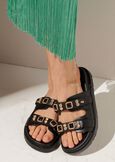 Sandalo Somi con pietre NERO BLACK Donna immagine n. 1