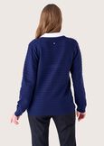 Medina jersey with shirt detail BLU LAGUNA Woman image number 3