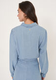Camicia Carioka in cotone e lino
 DENIM MEDIUM DENIM Donna immagine n. 4