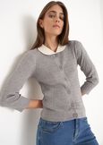 Maglia Crema in misto viscosa GRIGIO GREY Donna immagine n. 1