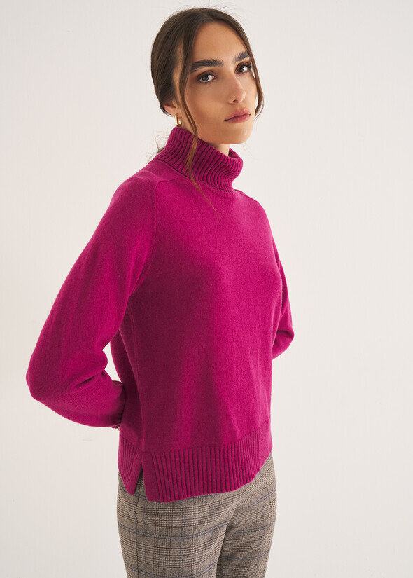Maglia Marylin in lana ROSSO MAGENTA Donna null