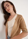 Cardigan Chantal Lurex Con Paillettes BEIGE LATTEGOLD Donna immagine n. 2