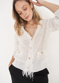 Cardigan Cloe in filo BIANCO WHITE Donna immagine n. 2
