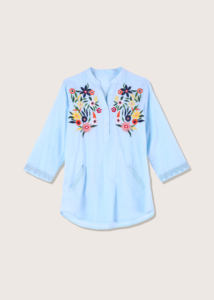 Coly 100% cotton shirt BIANCO Woman , image number 4