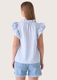 Stacey t-shirt with ruffles BLU SURF Woman image number 3