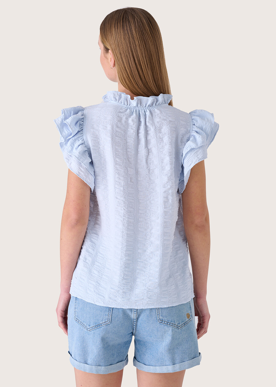 Stacey t-shirt with ruffles BLU SURF Woman , image number 3