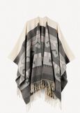 Mantella Maria con stampa azteca BEIGE LATTE Donna immagine n. 6