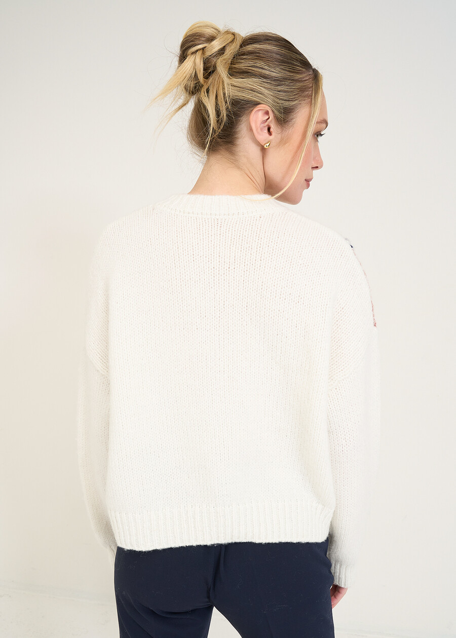 Cand argyle cardigan with gold buttons WINROBEIGE LATTE Woman , image number 3