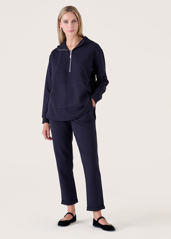 Pantalone Bella in misto viscosa BLUE DARK BLUE Donna null