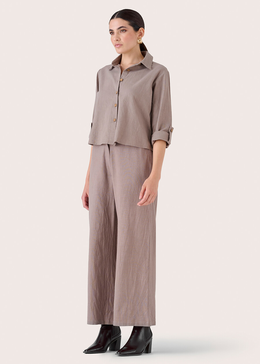 Camicia Cora 100% cotone GRIGIO TORTORA Donna , immagine n. 4