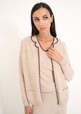 Telly two-tone twin-set GRIGIO TORTORA Woman image number 1
