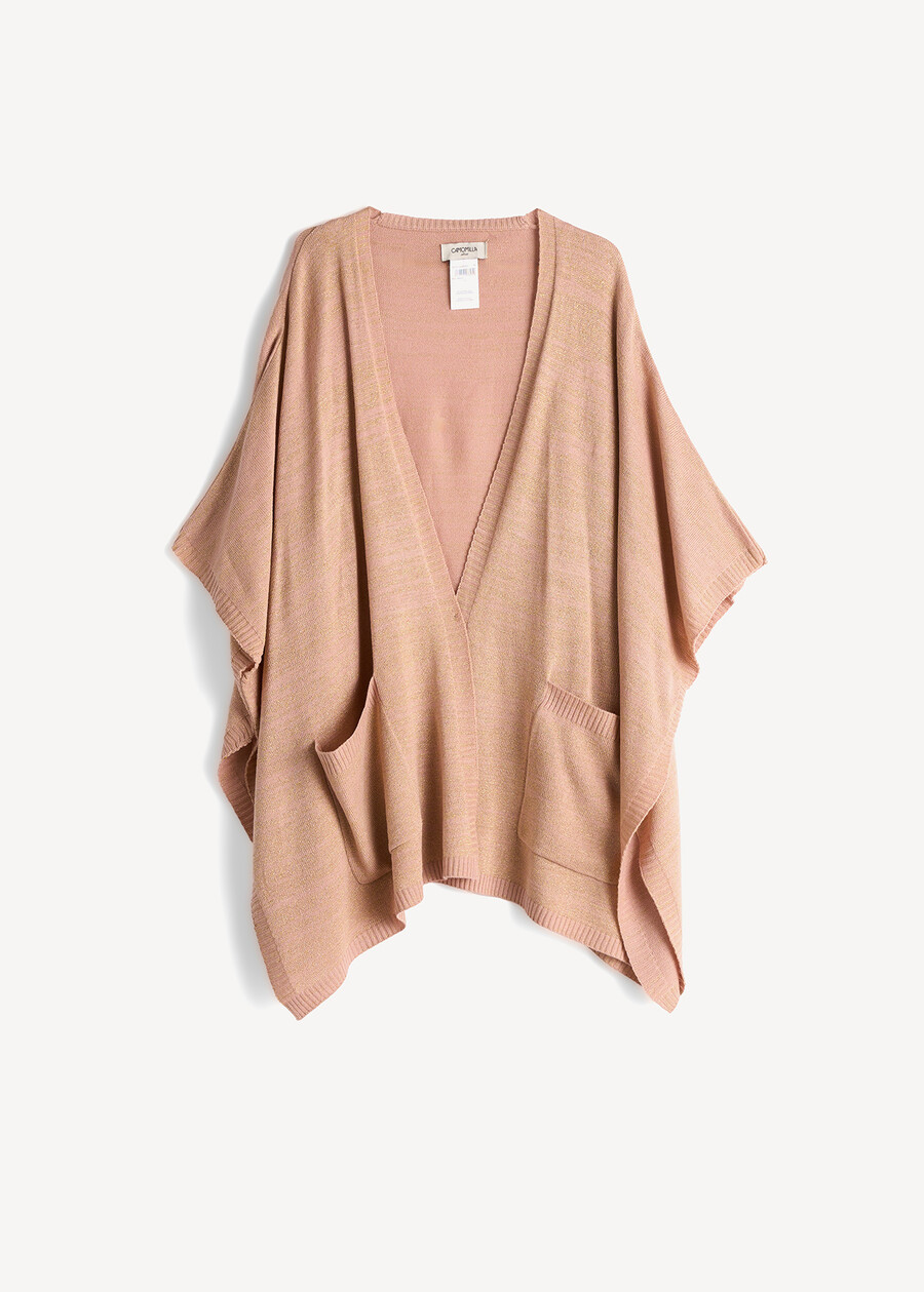 Mantella Maila in maglia e lurex ROSA Donna , immagine n. 5