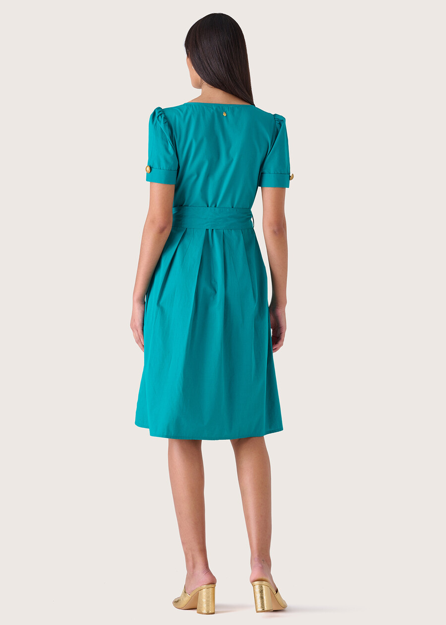 Abito Alba 100% cotone VERDE MENTA Donna , immagine n. 3