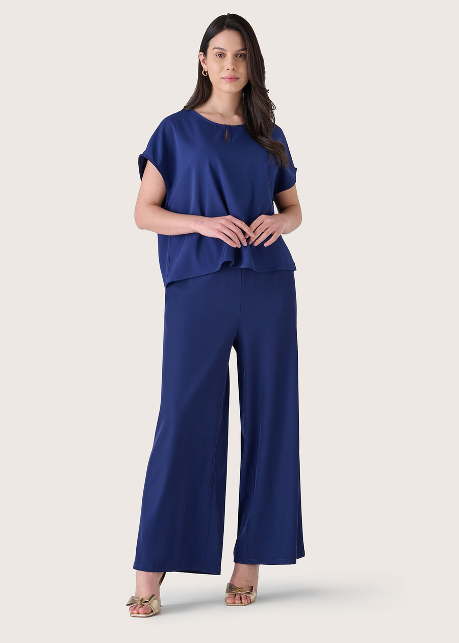 Perla wide-leg trousers BLUE OLTREMARE  Woman , image number 1