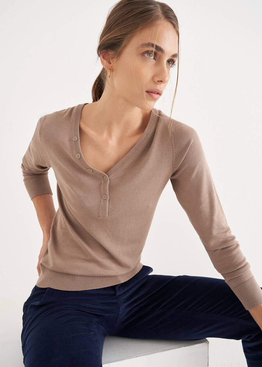 Maglia Megans in viscosa GRIGIO TORTORAVERDE Donna , immagine n. 2