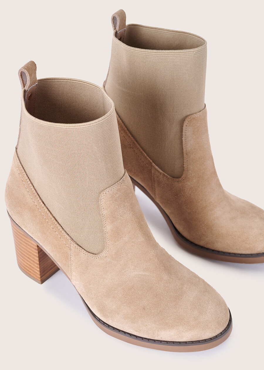 Sissi genuine suede ankle boot MARRONE TABACCO Woman , image number 2