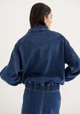 Giacca Girta in denim di cotone DENIM MEDIUM DENIM Donna immagine n. 5