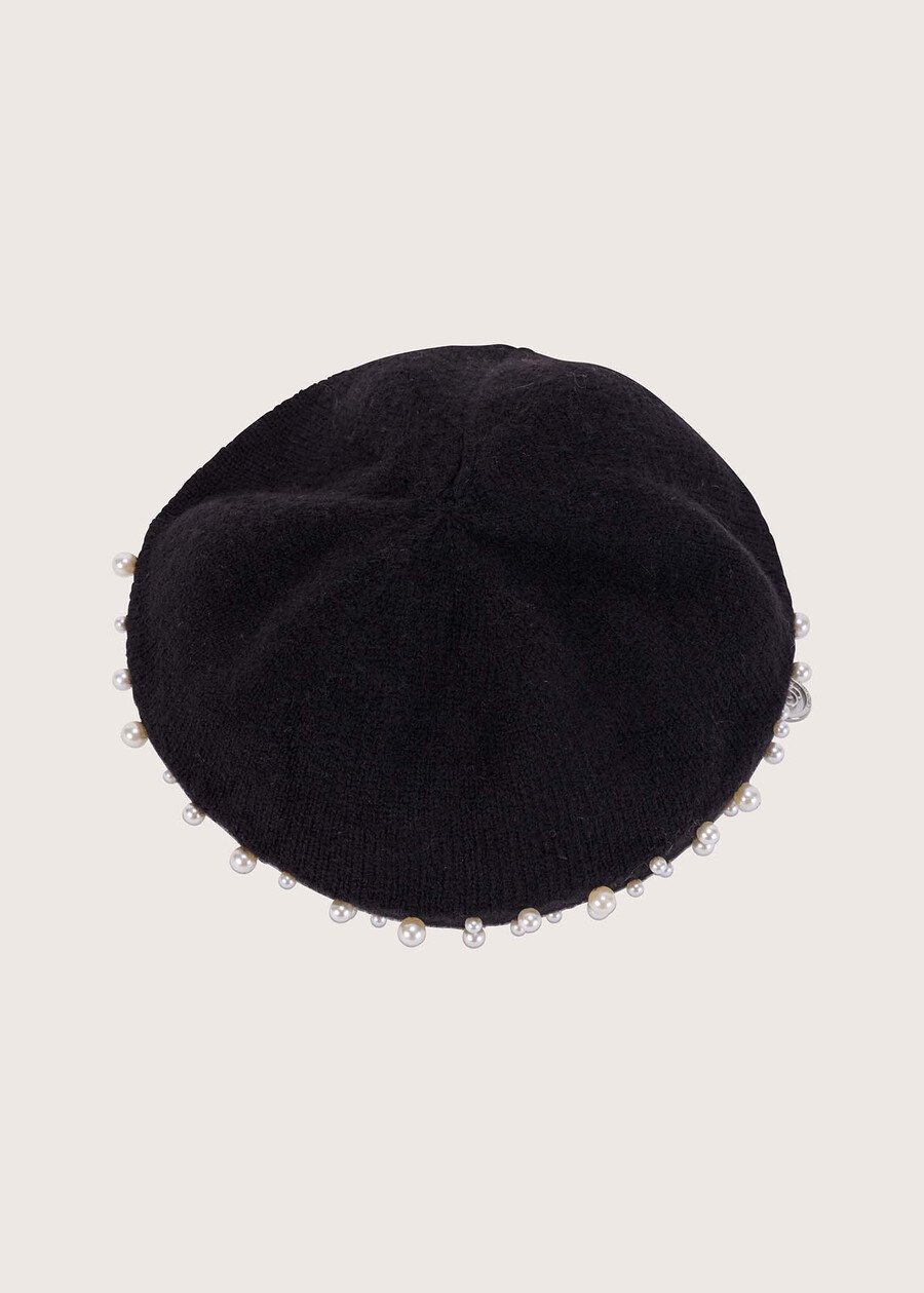 Basco Cylang con perle NERO BLACKBEIGE CREAM Donna , immagine n. 2