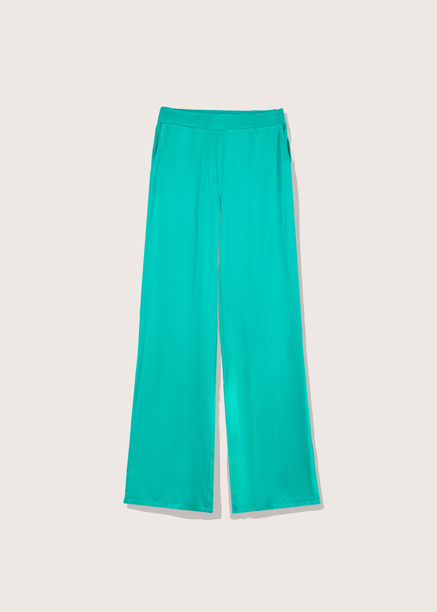 Pantalone Primo in viscosa BLU AQUAMARINE Donna , immagine n. 5