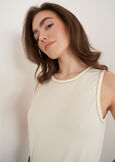 Tecla Sleeveless Top with Strass VERDE ALGABIANCO BURRO Woman image number 2