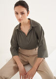 Silvia Shirt Collar T-shirt VERDEMARRONE TERRA Woman image number 1