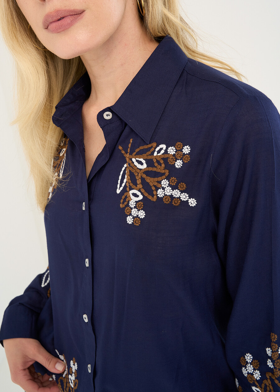 Camicia Comet con ricamo BIANCOBLU Donna , immagine n. 2
