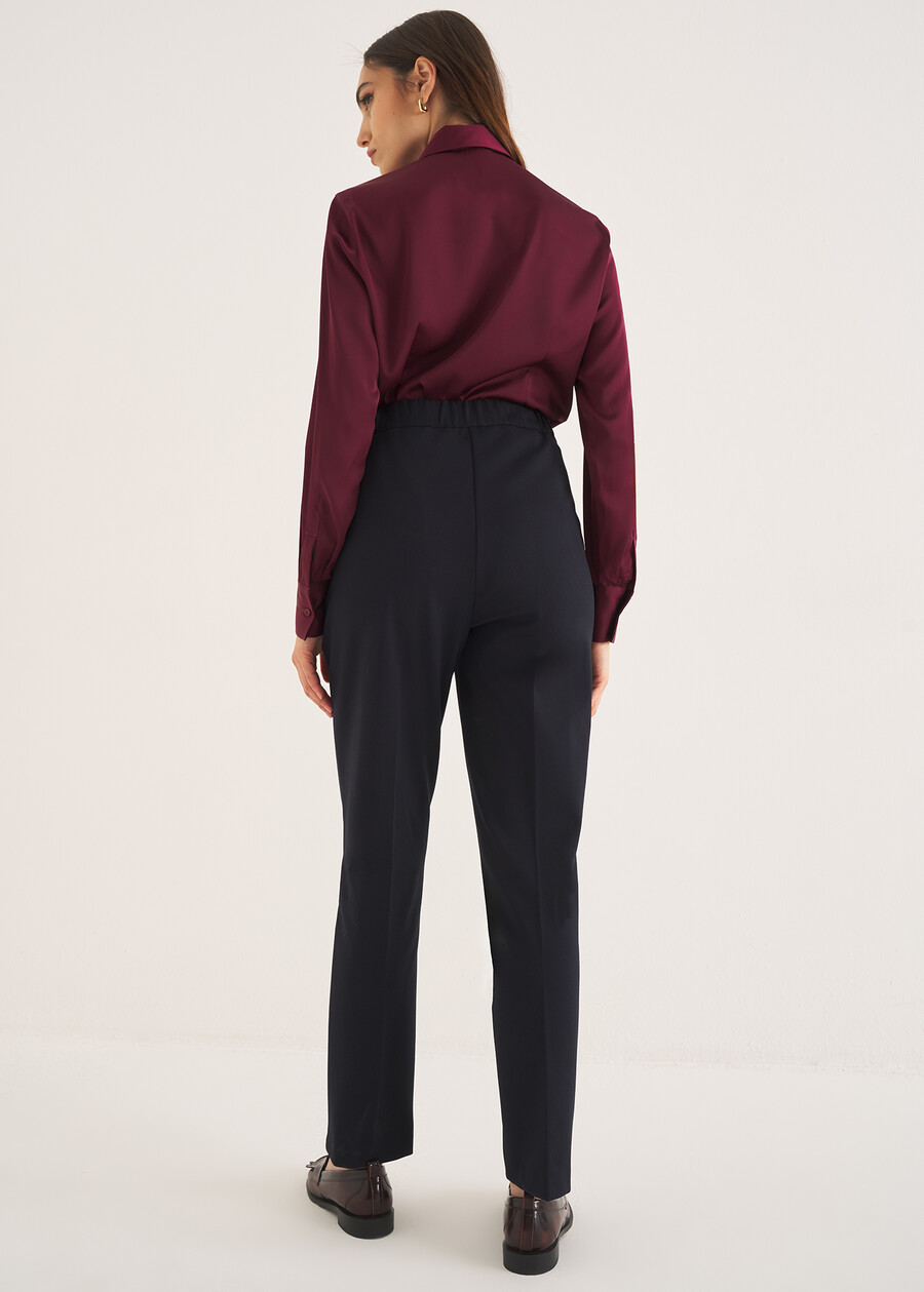 Alice-M classic trousers BLUGRIGIO TORTORA Woman , image number 4