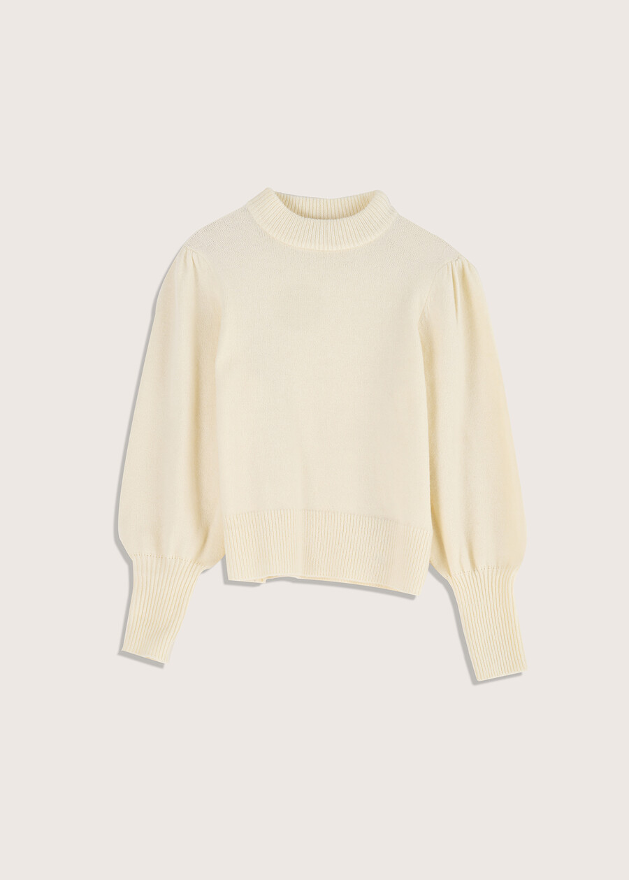 Marylin turtleneck jersey BEIGE LANA Woman , image number 4