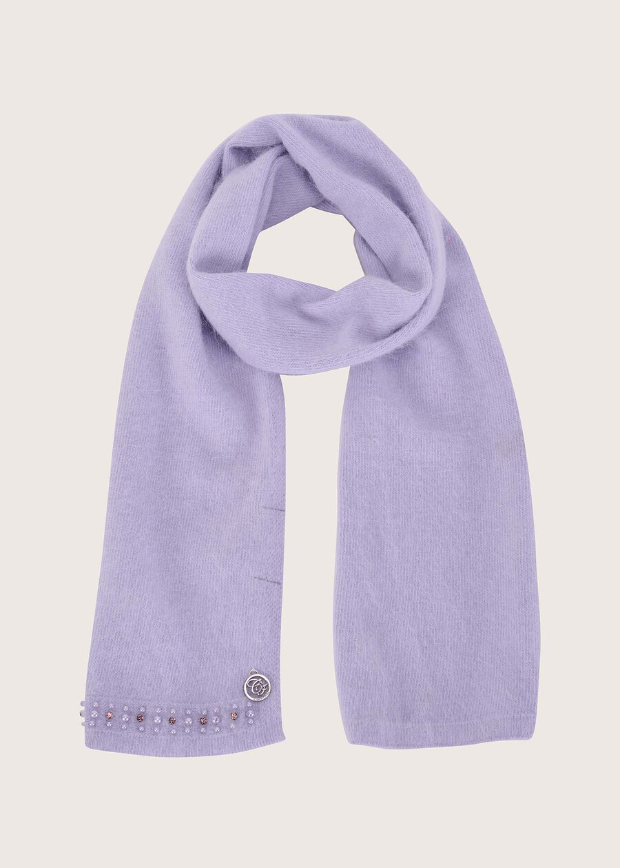 Sitro scarf with pearls and strass VIOLA LILLYBEIGE CREAM Woman , image number 1
