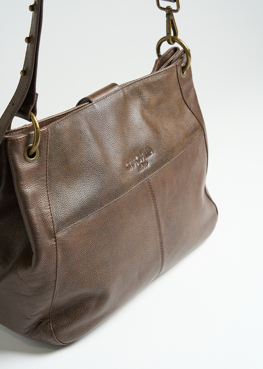 Borsa a spalla Blond in vera pelle MARRONE Donna , immagine n. 4