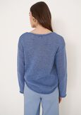 Mia oversized knit top MARRONE CAFFECELESTE FIORDALISO Woman image number 3