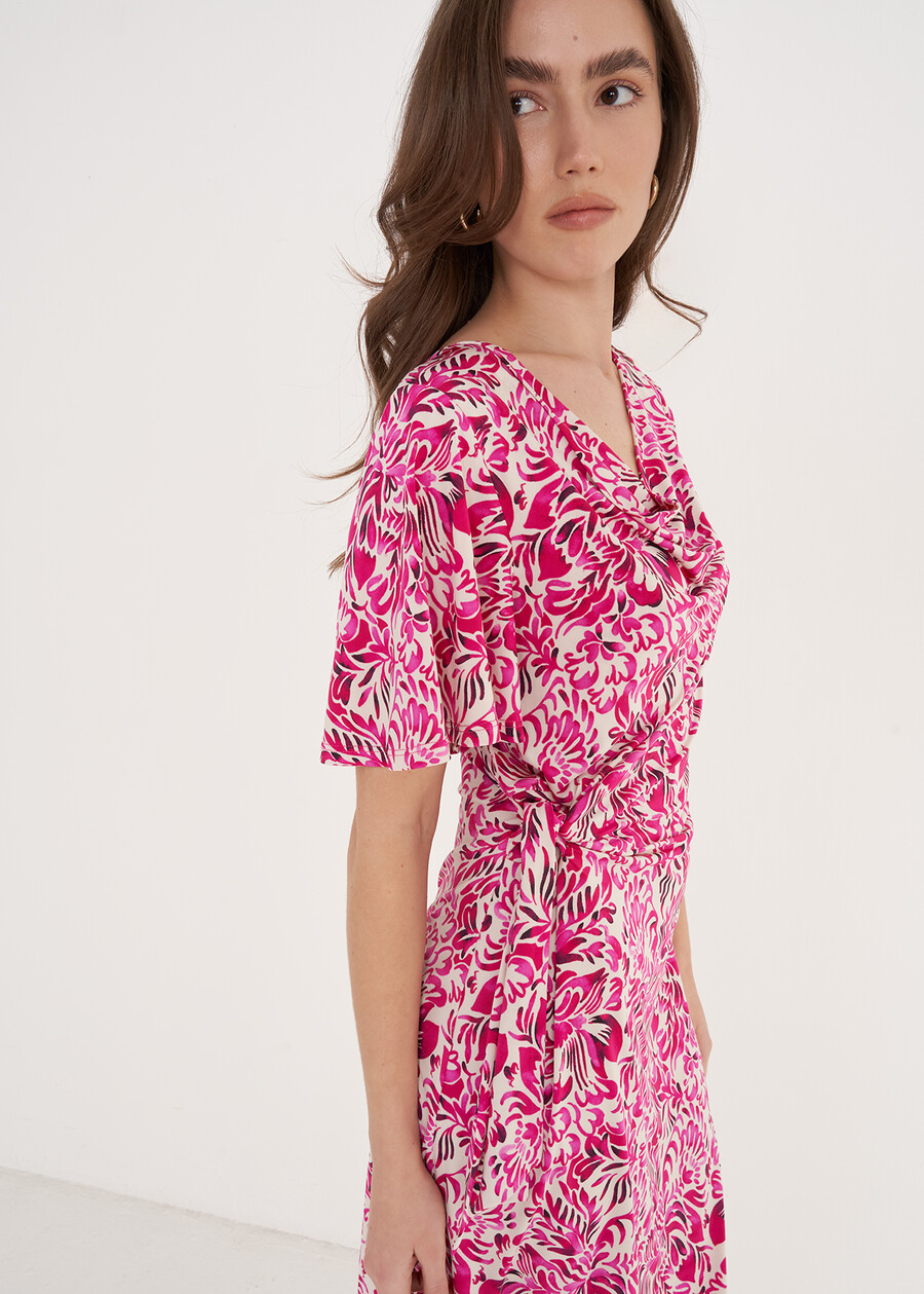 April Printed Dress BEIGE LATTE Woman , image number 3
