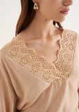 Blusa Blues in viscosa e lino
 BEIGE DOESKIN VERDE ALGA Donna immagine n. 2