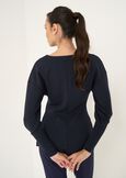 T-shirt effetto giacca in scuba BLU Donna immagine n. 3