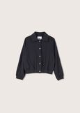Funky 100% cotton jacket NERO BLACK Woman image number 4