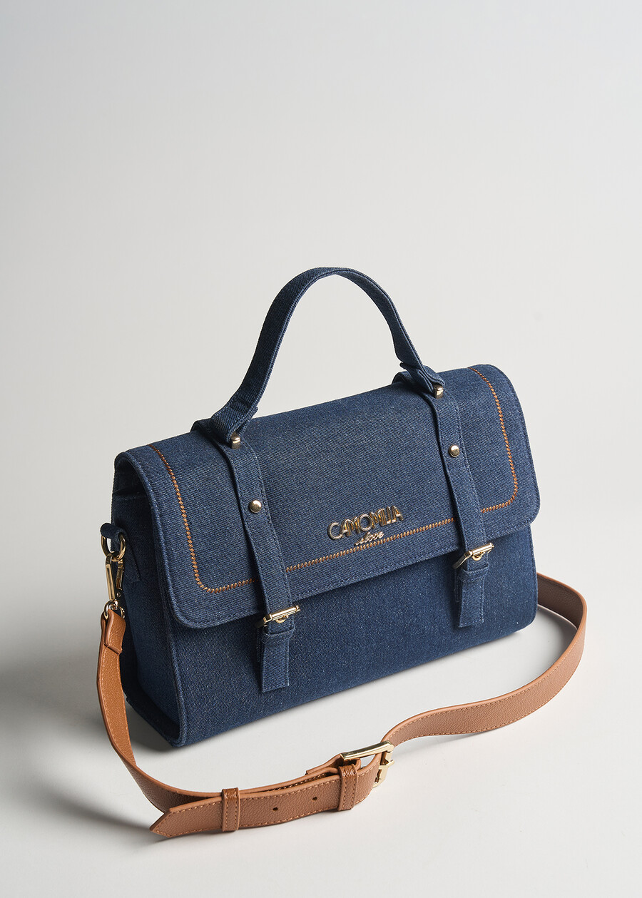 Cartella Benedit denim ricamata BLU Donna , immagine n. 2