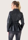 Giubbotto Galles in ecopelle NERO BLACK Donna immagine n. 3