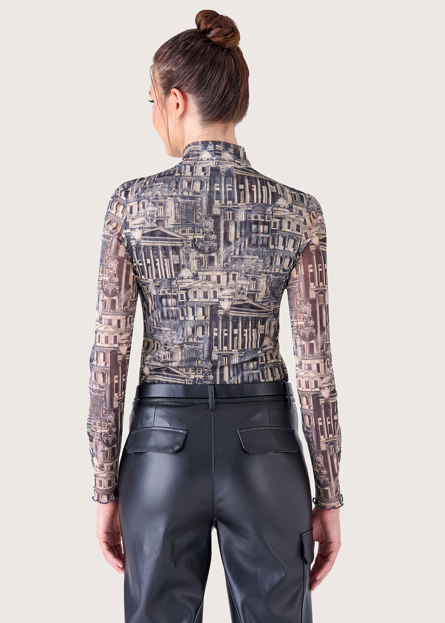 Maglia Sonic in tessuto mesh BLU GRAFITE Donna , immagine n. 3