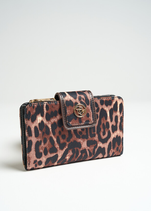 Percy A animalier wallet MARRONE Woman null